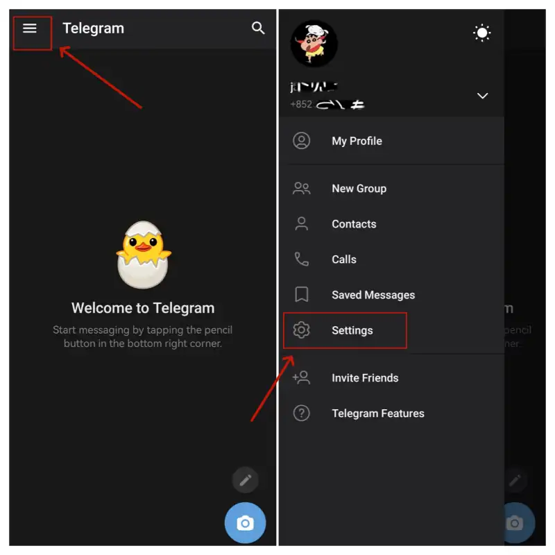 telegram怎么设置中文