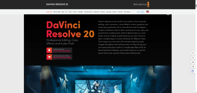 DaVinci Resolve：集剪辑、调色与 AI 修复于一体的全能工具