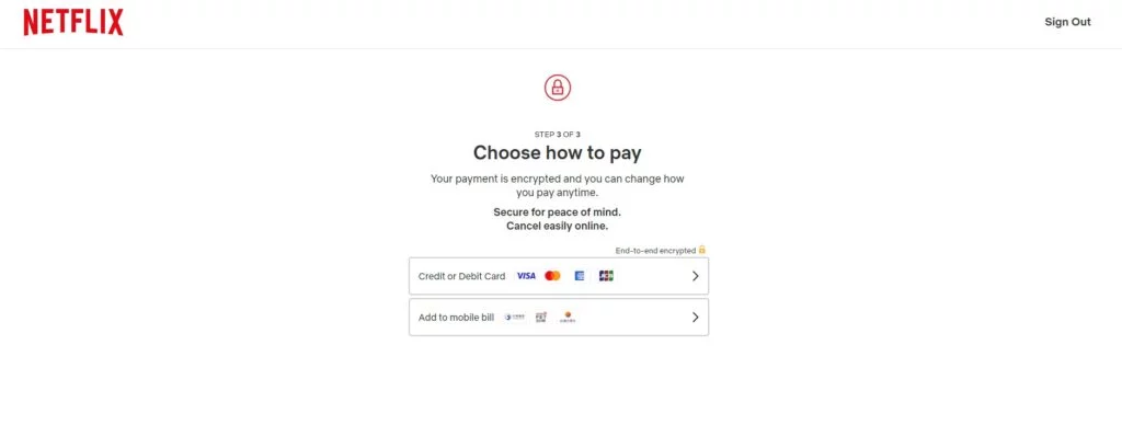 注册Netflix 账号